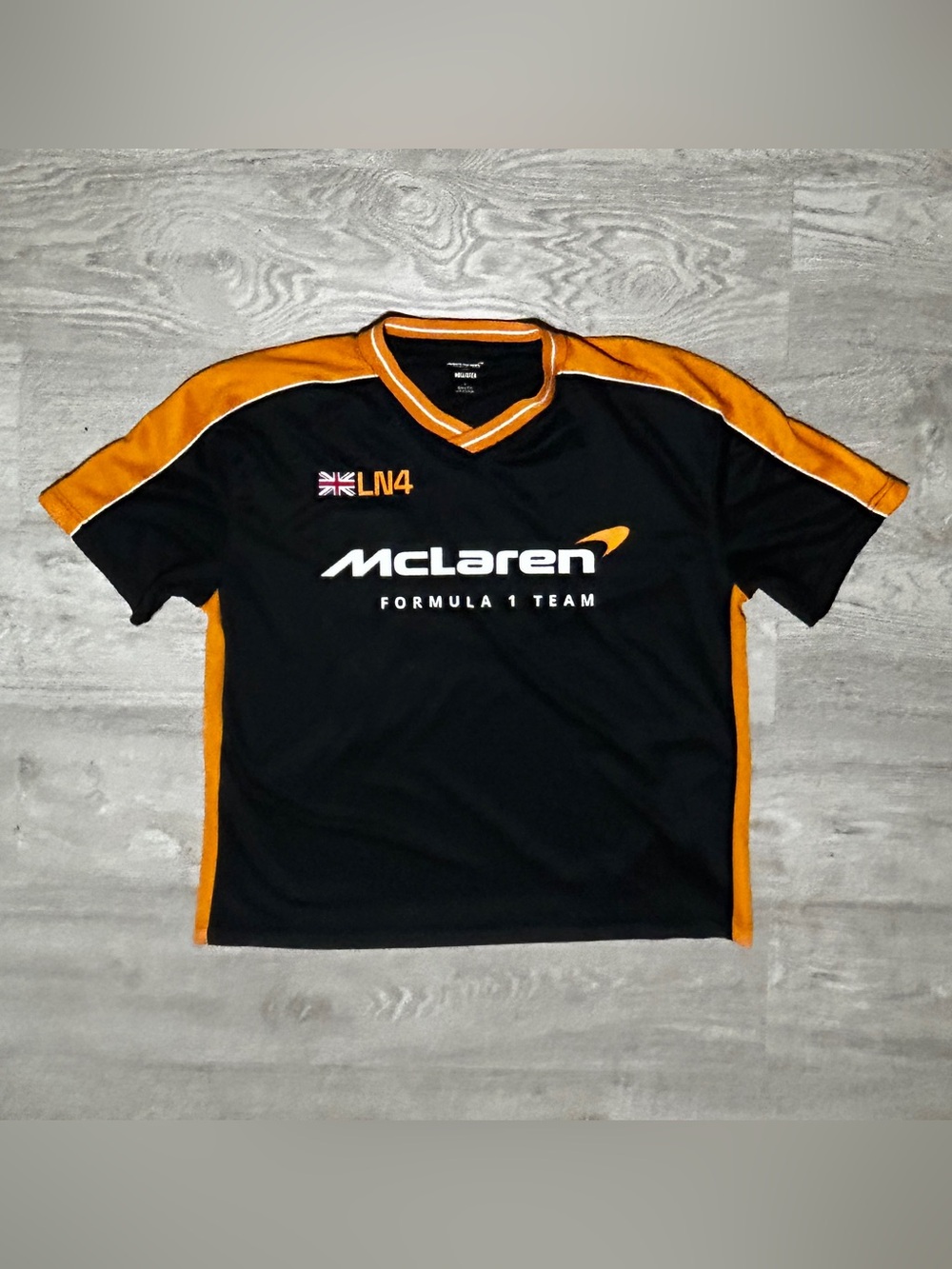 McLaren Formula 1 Lando Norris Hollister Men’s Black Racking Jersey